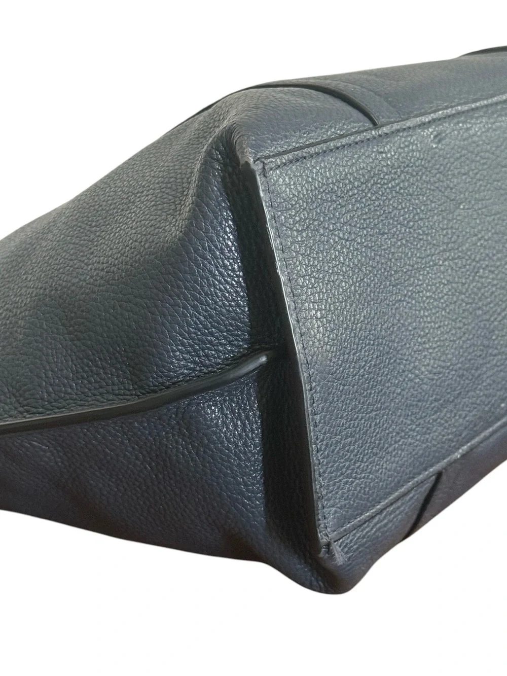 Authentic Coach May Two Tone Blue Pebbled Leather Tote Bag!